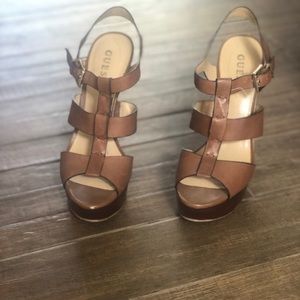 Brown guess heels